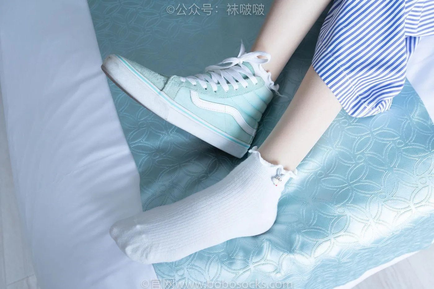 [BoBoSocks袜啵啵]NO.027 稚予- vans、白色棉袜、肉丝 [136P]插图1